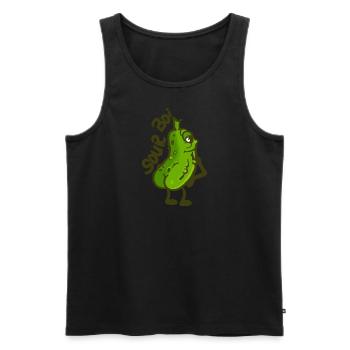 Sour Boi - Männer Premium Bio Tank Top - Schwarz - Vorne - AI Model Male 178 light (178cm)