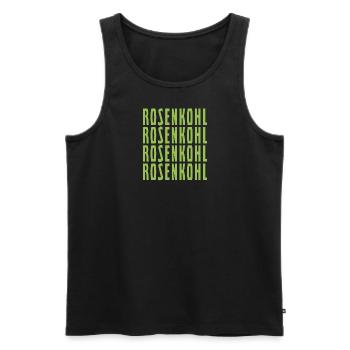 Rosenkohl Rosenkohl Rosenkohl Rosenkohl - Männer Premium Bio Tank Top - Schwarz - Vorne - Michal (187cm)