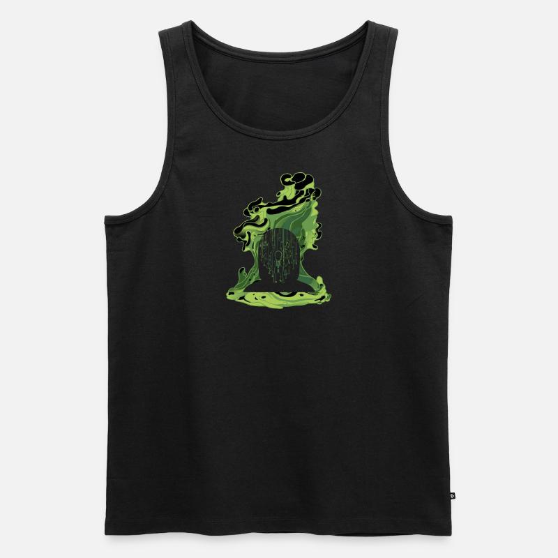 Cybersecurity Firewall - Männer Premium Bio Tank Top - undefined