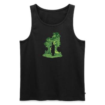 Phd Professor - Men's Premium Organic Tank Top - black - Front - AI Model Male 178 light (178cm)