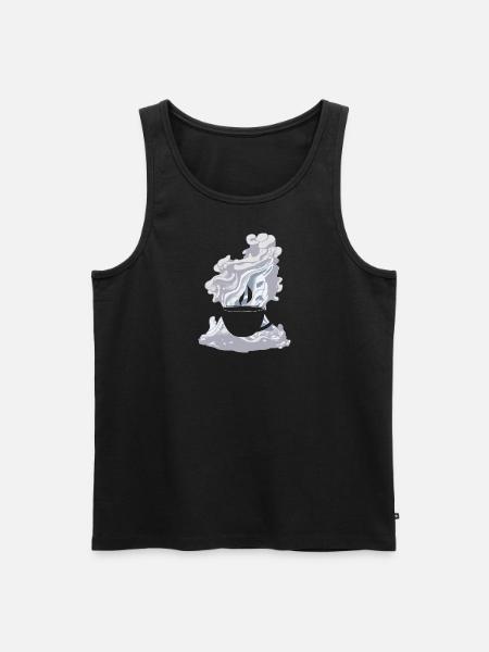 Coffee Roasting Arabica - Men's Premium Organic Tank Top - black