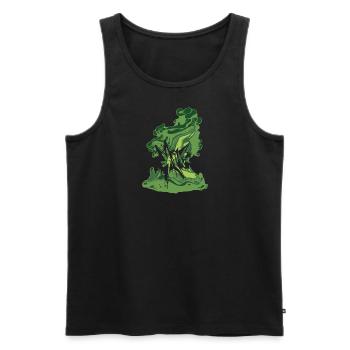 Graffiti Ville Urbaine - Débardeur bio Premium Homme - noir - Devant - Michal (187cm)