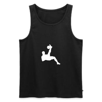 Fußball Spieler Fussball Fußballer Fussballer - Männer Premium Bio Tank Top - Schwarz - Vorne - Michal (187cm)
