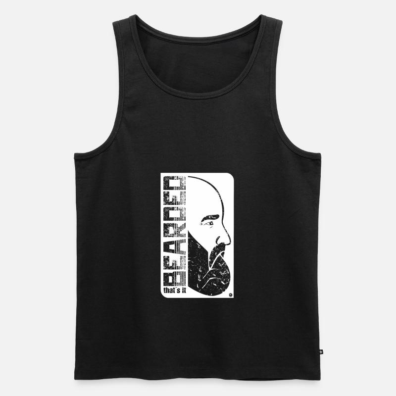 Bearded that´s it - Männer Premium Bio Tank Top - Schwarz