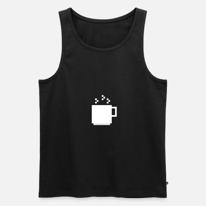Tasse - Männer Premium Bio Tank Top - Schwarz