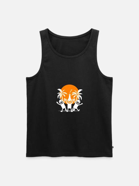 Party Team Holiday - Men's Premium Organic Tank Top - black