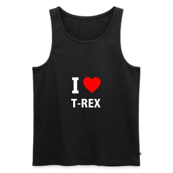 T-Rex - Débardeur bio Premium Homme - noir - Devant - Michal (187cm)
