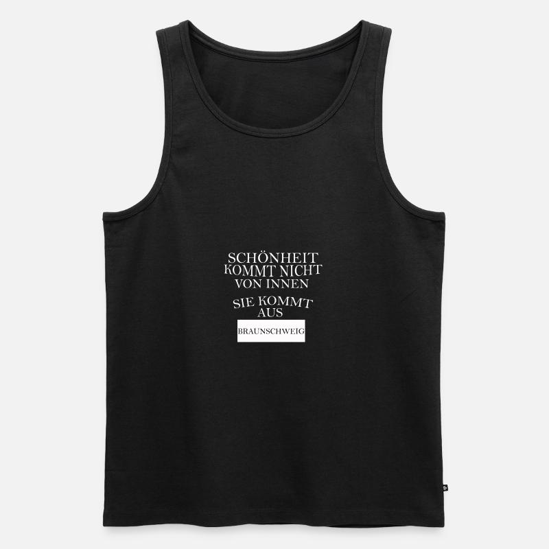 Braunschweig - Männer Premium Bio Tank Top - Schwarz