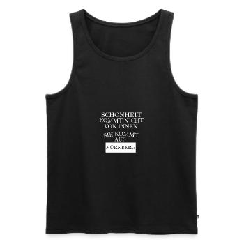 Nürnberg - Männer Premium Bio Tank Top - Schwarz - Vorne - Michal (187cm)