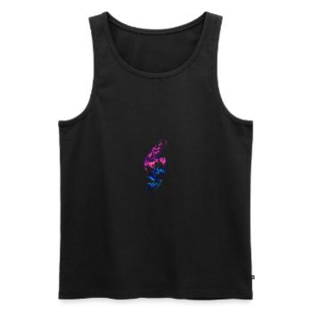 Fische Wasserfarbe Sternzeichen - Männer Premium Bio Tank Top - Schwarz - Vorne - Michal (187cm)