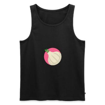 Garlic spice vegetables Healthy - Men's Premium Organic Tank Top - black - Front - AI Model Male 178 light (178cm)