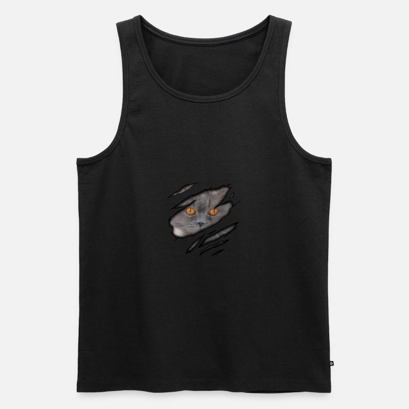 Britisch Langhaar in mir - Männer Premium Bio Tank Top - Schwarz