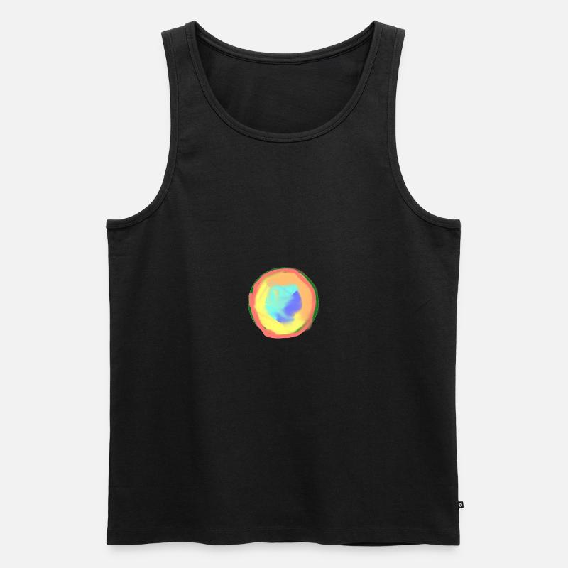 Regenbogen - Männer Premium Bio Tank Top - Schwarz