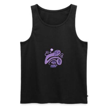 Verrückter Geist flüchtet aus Grab - Männer Premium Bio Tank Top - Schwarz - Vorne - AI Model Male 178 light (178cm)