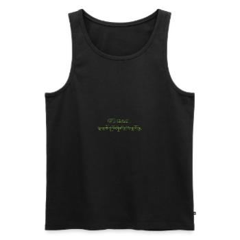 Berliner U-Bahn - U1 - HD - Deutschland - Männer Premium Bio Tank Top - Schwarz - Vorne - AI Model Male 178 light (178cm)