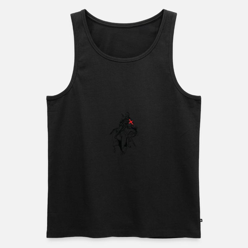 Chevalier - Croisé - Chevalier - Épée - Débardeur bio Premium Homme - noir