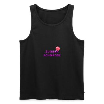 Zuggorschnägge Saxony funny gift home - Men's Premium Organic Tank Top - black - Front - AI Model Male 178 light (178cm)