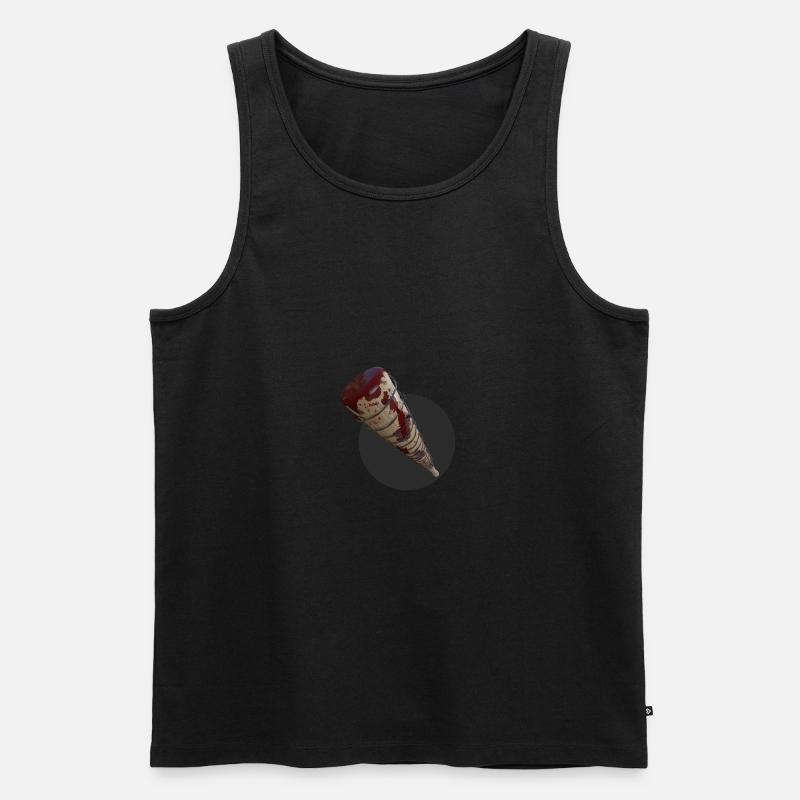 Baseballschläger mit Stacheldraht - Männer Premium Bio Tank Top - Schwarz