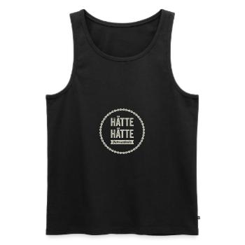 Hätte Hätte Fahrrad kette - Männer Premium Bio Tank Top - Schwarz - Vorne - Michal (187cm)