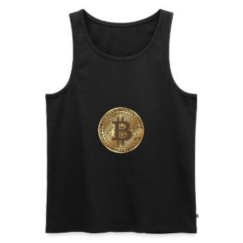 Bitcoin ABC - Men's Premium Organic Tank Top - black - Front - AI Model Male 178 light (178cm)