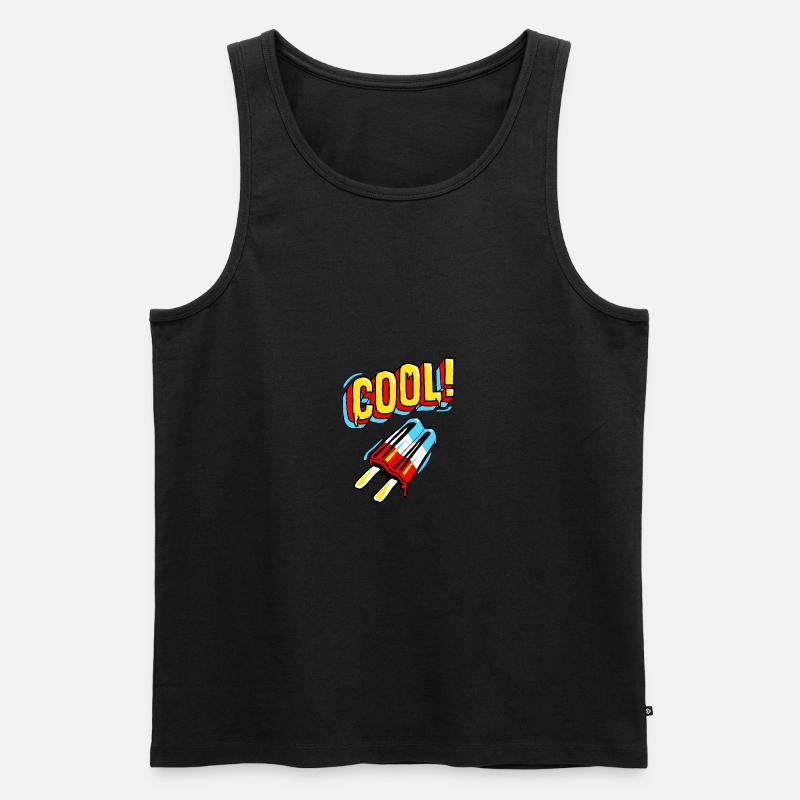 JR Cool - Männer Premium Bio Tank Top - Schwarz