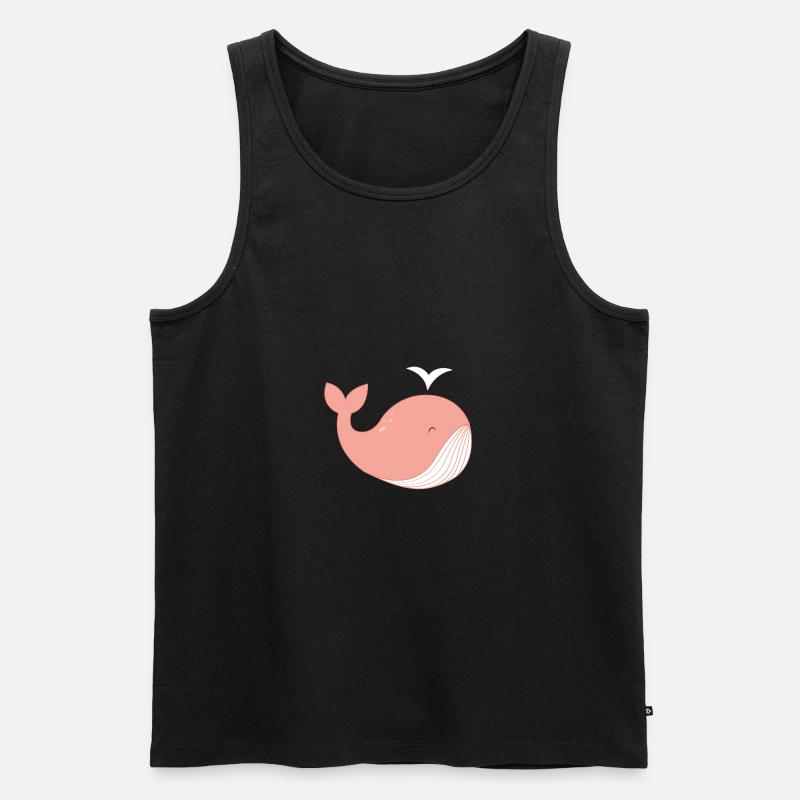 Whale nicht! - Männer Premium Bio Tank Top - Schwarz
