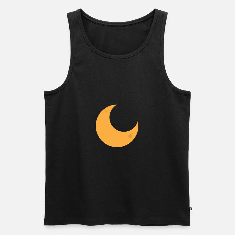 Mond - Männer Premium Bio Tank Top - Schwarz