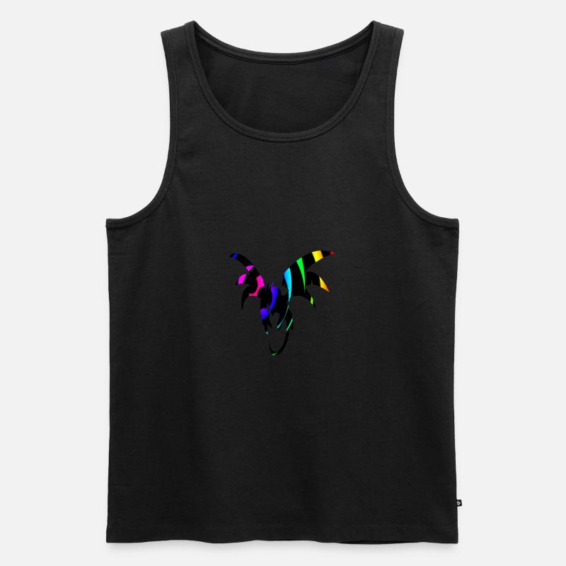 Dragon Bow Dragon Loop - Men's Premium Organic Tank Top - black