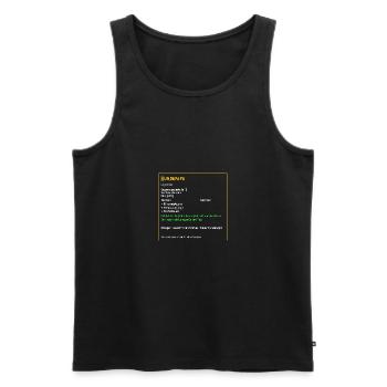 Legendärer Hundepapa Legendär Hund Tiere - Männer Premium Bio Tank Top - Schwarz - Vorne - Michal (187cm)