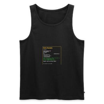 Legendäre feste Freundin Liebe Beziehung verliebt - Männer Premium Bio Tank Top - Schwarz - Vorne - AI Model Male 178 light (178cm)