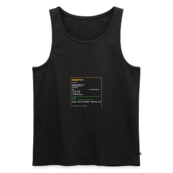 Legendärer Heldenpapa Legendär Papa Vater Eltern - Männer Premium Bio Tank Top - Schwarz - Vorne - Michal (187cm)