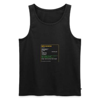 Legendäre große Schwester Familie Seele Legendär - Männer Premium Bio Tank Top - Schwarz - Vorne - Michal (187cm)