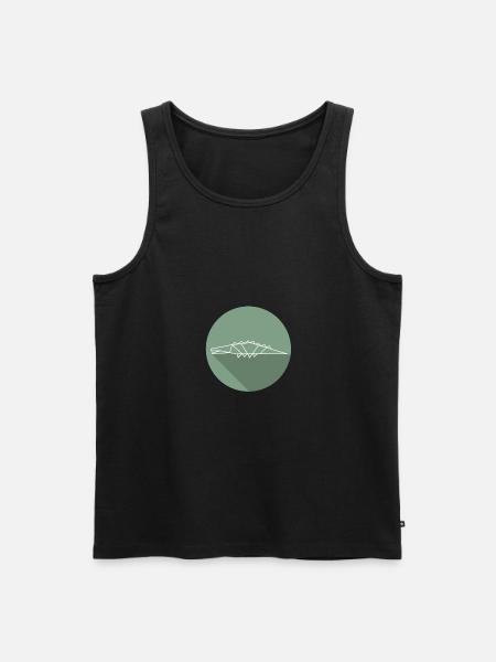 krokodil - Männer Premium Bio Tank Top - Schwarz