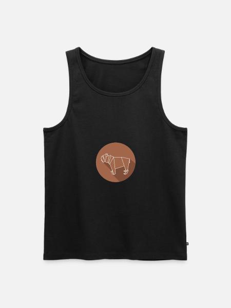 boxer - Men's Premium Organic Tank Top - black