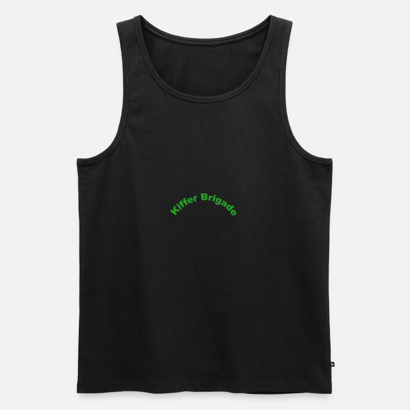 Kiffer Brigade - Männer Premium Bio Tank Top - Schwarz