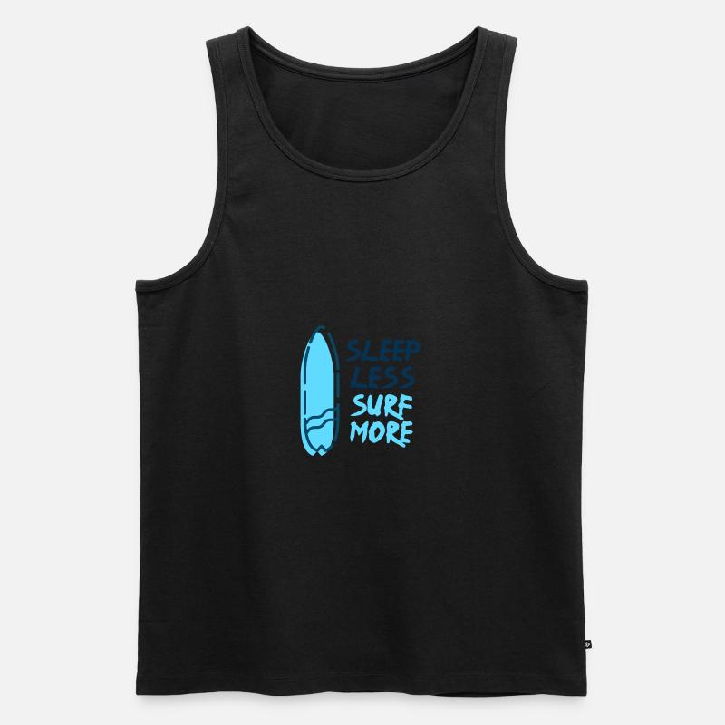 Surf - Sleep Less Surf Plus - Débardeur bio Premium Homme - noir