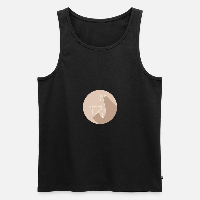 lama - Men's Premium Organic Tank Top - black