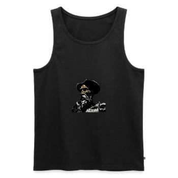 Don Quixote - Men's Premium Organic Tank Top - black - Front - AI Model Male 178 light (178cm)