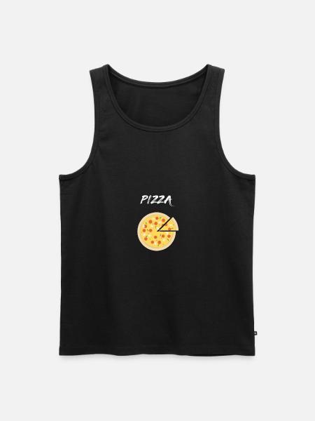 Pizza - Men's Premium Organic Tank Top - black