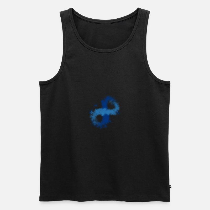 Infinity splash - Männer Premium Bio Tank Top - Schwarz