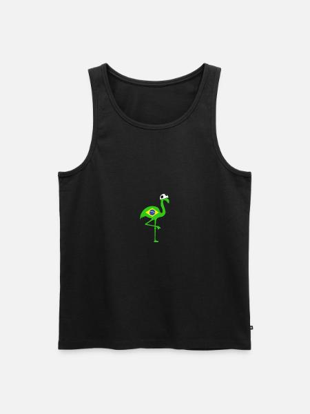 Football Flamingo BRASIL - Men's Premium Organic Tank Top - black