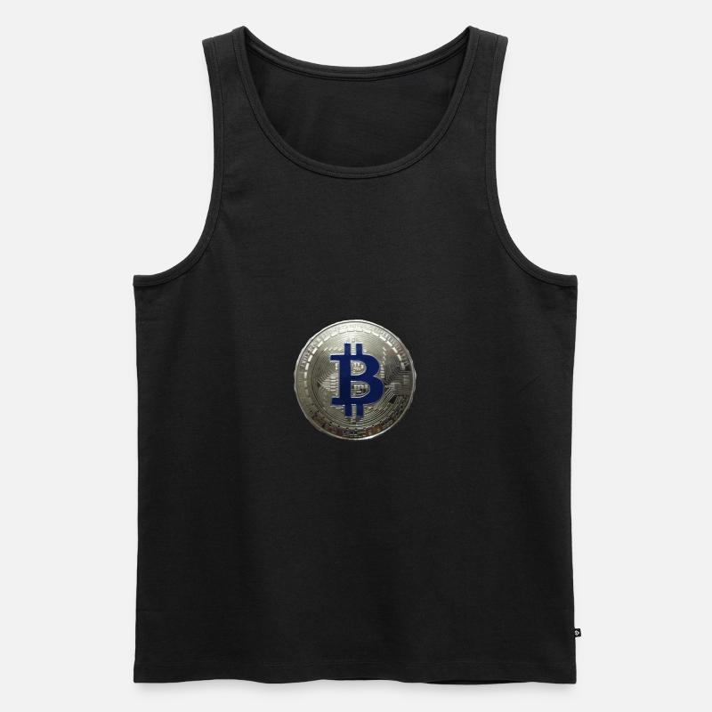 CRYPTO - Männer Premium Bio Tank Top - Schwarz