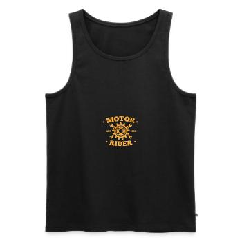 Motor Rider Club! est. 1930! - Débardeur bio Premium Homme - noir - Devant - AI Model Male 178 light (178cm)