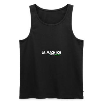 Yeah I just do not stop now saying gift - Men's Premium Organic Tank Top - black - Front - AI Model Male 178 light (178cm)