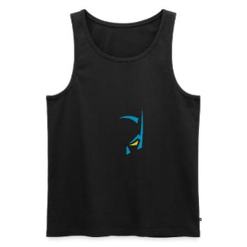 Superhero mask - Men's Premium Organic Tank Top - black - Front - AI Model Male 178 light (178cm)
