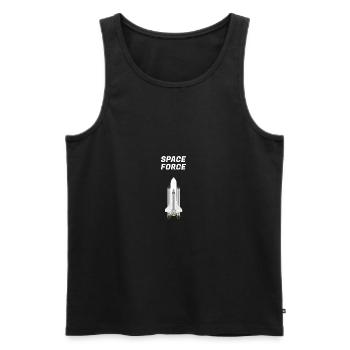 Weltraum - Männer Premium Bio Tank Top - Schwarz - Vorne - Michal (187cm)