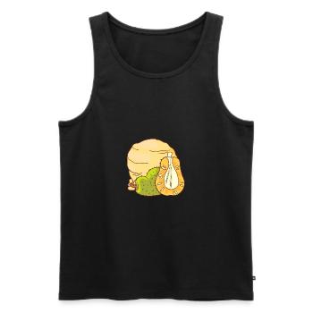 Jackfrucht Eis Speiseeis Eiskrem Eiscreme Kugeleis - Männer Premium Bio Tank Top - Schwarz - Vorne - AI Model Male 178 light (178cm)