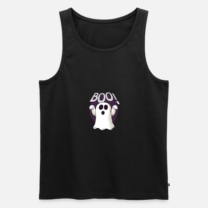 AM 04 halloween b - Männer Premium Bio Tank Top - Schwarz