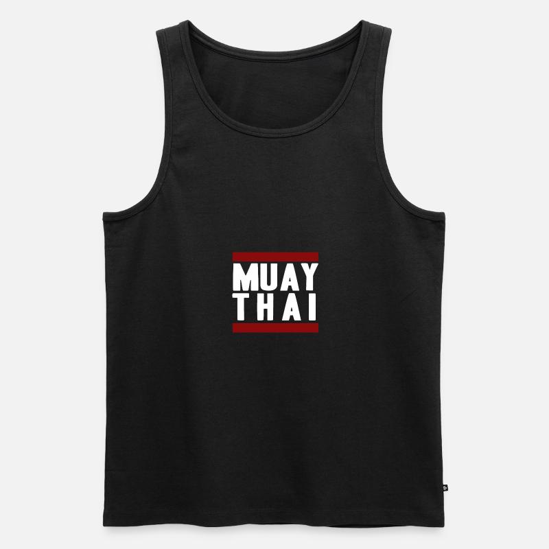 MuayThai - Männer Premium Bio Tank Top - Schwarz