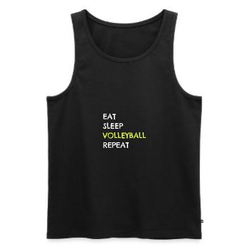Volleyball Team Volleyball Funny Saying - Men's Premium Organic Tank Top - black - Front - Michal (187cm)